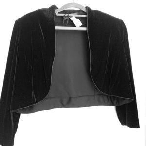 Black Velvet Bolero Jacket